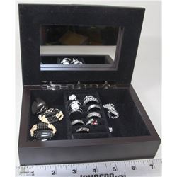 JEWELRY BOX WITH CONTENTS