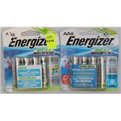 2 PACKS OF AA8 ENERGIZER ECO ADVANCED