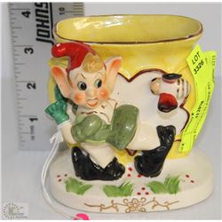 1950'S FLORART ELF/BEE PORCELAIN VASE