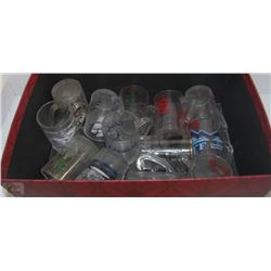BOX OF SHOT GLASSES