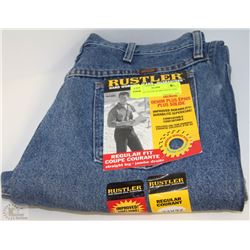 RUSTLER DENIM WORK PANTS SIZE 34X32