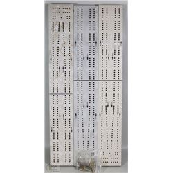 LOT OF 3 CRIB BOARDS WITH EXTRA PEGS