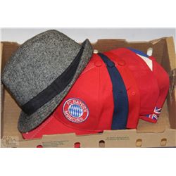 FLAT OF 6 NEW HATS