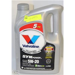 5L VALVOLINE FULL SYNTHETIC MOTOR OIL 5W20