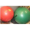 Image 1 : FITNESS! LOT OF 2 ASSORTED SIZED BALANCE BALLS