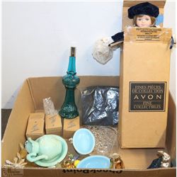 FLAT OF AVON COLLECTIBLES