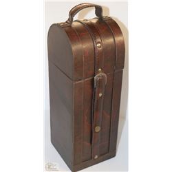 BROWN WOOD LIQUOR CARRIER/STORAGE