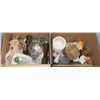 Image 1 : LOT OF 2 BOXES OF ASSORTED PORCELAIN & GLASS ITEMS