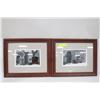 Image 1 : LOT OF 2 FRAMED PHOTO PICTURE FRAMES