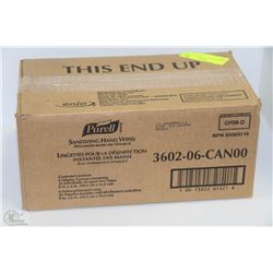 CASE OF PURELL SANITIZING HAND WIPES