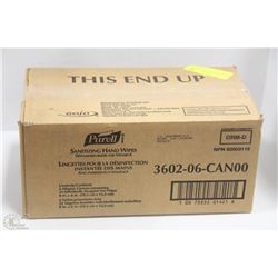 CASE OF PURELL SANITIZING HAND WIPES