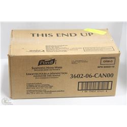 CASE OF PURELL SANITIZING HAND WIPES