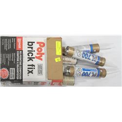 BOX OF TEN TUBES OF MISC CAULKING & BUTYL