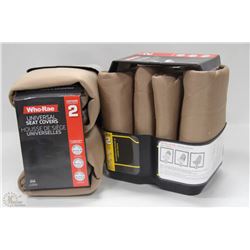 CASE OF UNIVERSAL SEAT COVERS - TAN