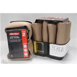 CASE OF UNIVERSAL SEAT COVERS - TAN