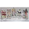 Image 1 : FLAT OF 5 CHRISTMAS PLUG-IN HOUSES