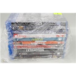 BUNDLE OF 10 ASSORTED BLU-RAY DVD'S