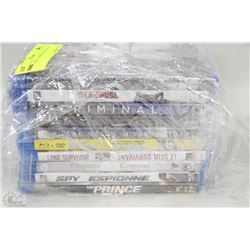 BUNDLE OF 10 ASSORTED BLU-RAY DVD'S