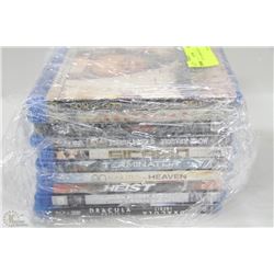 BUNDLE OF 10 ASSORTED BLU-RAY DVD'S