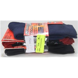 3 PACK OF MENS INFRARED HEAT WAVE SOCKS