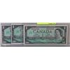 Image 1 : 1967 CANADIAN CENTENNIAL BANK NOTES X3