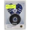 Image 1 : 10) RCM 50C COIN AND PUCK TORONTO MAPLE LEAF