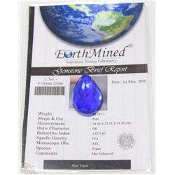 46) BLUE TOPAZ 66.7CT WITH COA