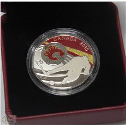 17) RCM 2015 $10 FINE SILVER COIN CALGARY FLAMES