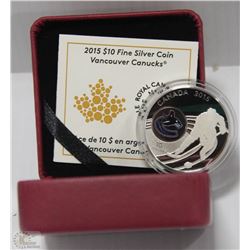 16) RCM 2015 $10 FINE SILVER COIN VANCOUVER