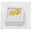 Image 1 : 43) LAB CREATED YELLOW SAPPHIRE 12CT TWO PCS