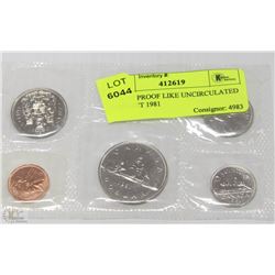 7) RCM PROOF LIKE UNCIRCULATED COIN SET 1981