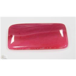 60) ROSE RED AGATE PENDANT BEAD 125CT