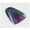 Image 1 : 62) GREEN PURPLE AGATE PENDANT 57CT