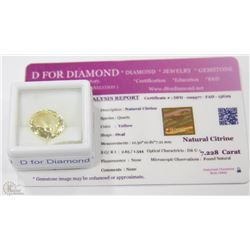 34) NATURAL CITRINE 7.228CT WITH COA