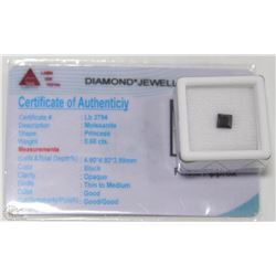 49) MOISSANITE0.6CT WITH COA