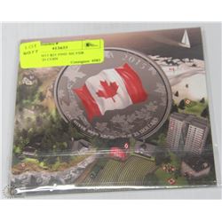 11) RCM 2015 $25 FINE SILVER COLOURED COIN