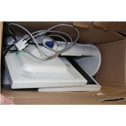 LOT OF TWO 19" NEC MONITORS WITH CORDS