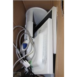 LOT OF TWO 19" NEC MONITORS WITH CORDS