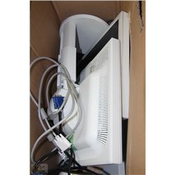 LOT OF TWO 19" NEC MONITORS WITH CORDS