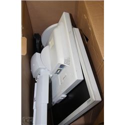 LOT OF TWO 19" NEC MONITORS WITH CORDS