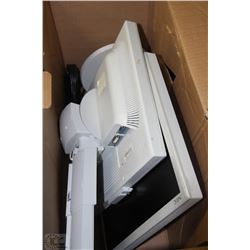 LOT OF TWO 19" NEC MONITORS WITH CORDS