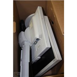 LOT OF TWO 19" NEC MONITORS WITH MONITORS