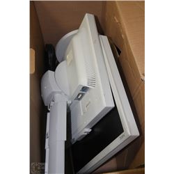 LOT OF TWO 19" NEC MONITORS WITH CORDS
