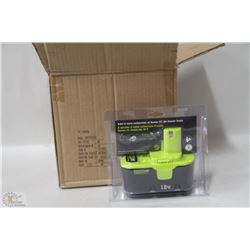 CASE OF 4 POWER IT 18V BATTERIES