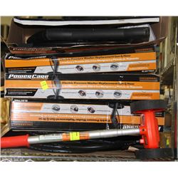 LOT OF 5 ELECTRIC PRESSURE WASHER GUN AND HOSE