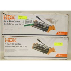 LOT OF 2 HDX 14" TILE CUTTERS