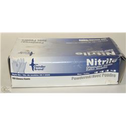 CASE OF 100 DISPOSABLE NITRILE GLOVES