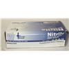 Image 1 : CASE OF 100 DISPOSABLE NITRILE GLOVES