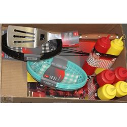 LOT OF NEW GRILL ITEMS INCL 2 SETS DINER STYLE