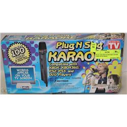 PLUG AND SING KARAOKE CAN BE USED WITH XBOX,